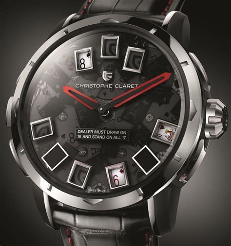 christophe claret poker watch replica